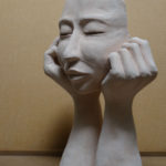 Sculpture visage femme